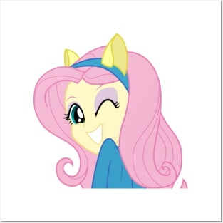 Winking Fluttershy Posters and Art